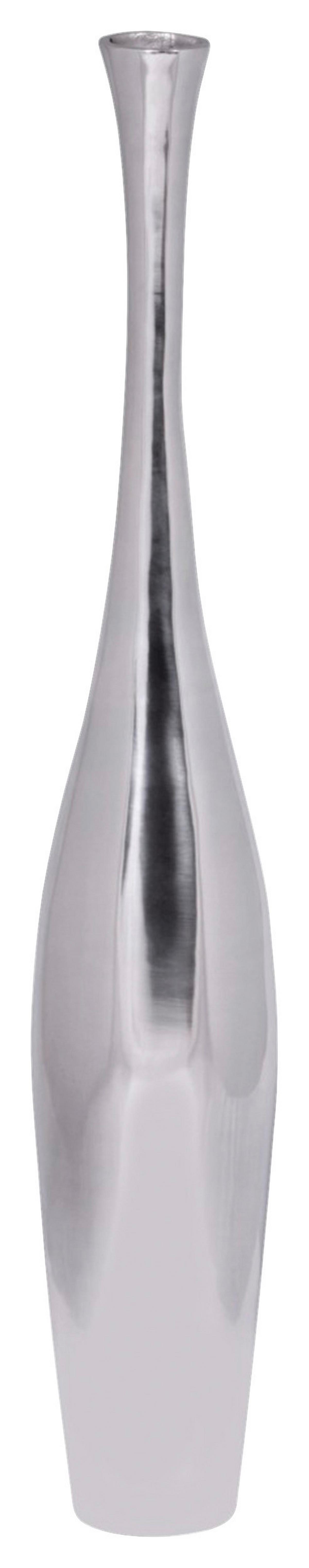 Dekoračná váza WOHNLING strieborná - strieborná, Modern, kov (12/75/12cm) - MID.YOU