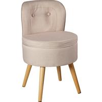 Sessel Vince - Creme/Naturfarben, Design, Textil (42/71/42cm) - Echtwerk