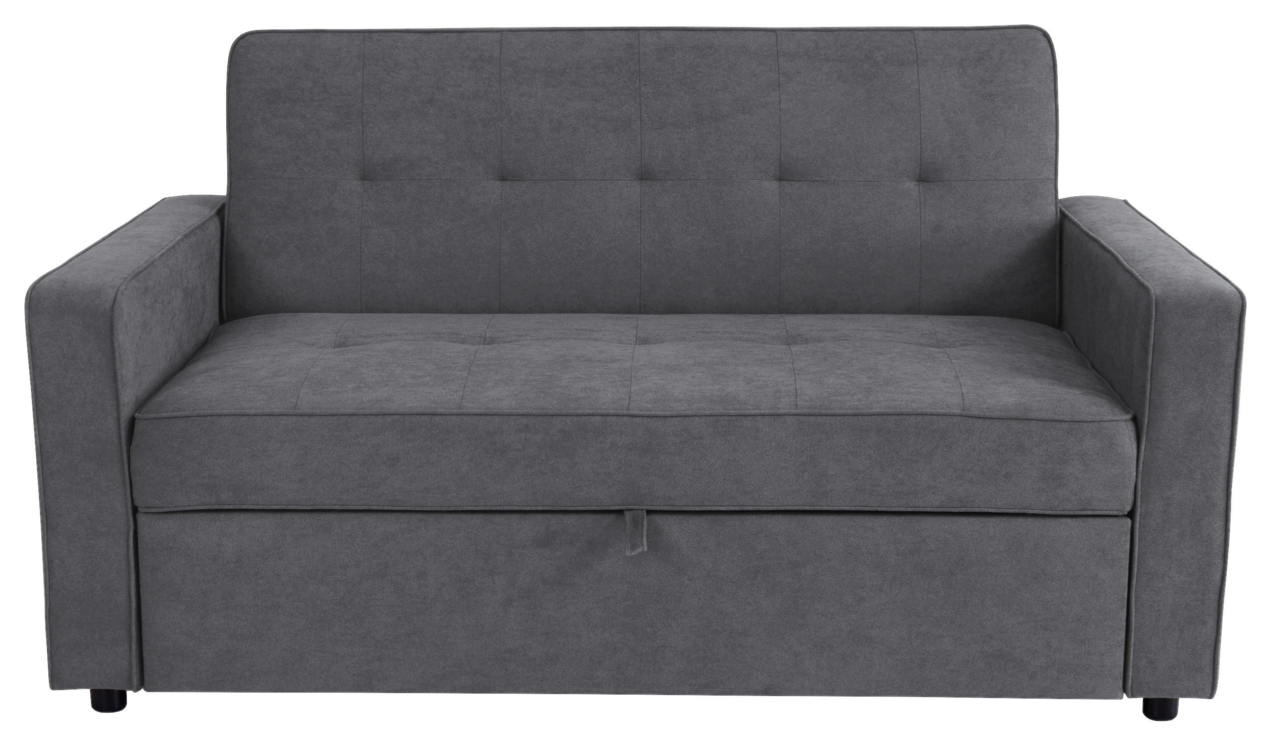 Schlafsofa Haze Dunkelgrau B: 162 Cm - Dunkelgrau, Trend, Textil (162/90/89cm)