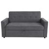 Schlafsofa Haze Dunkelgrau B: 162 Cm - Dunkelgrau, Trend, Textil (162/90/89cm)