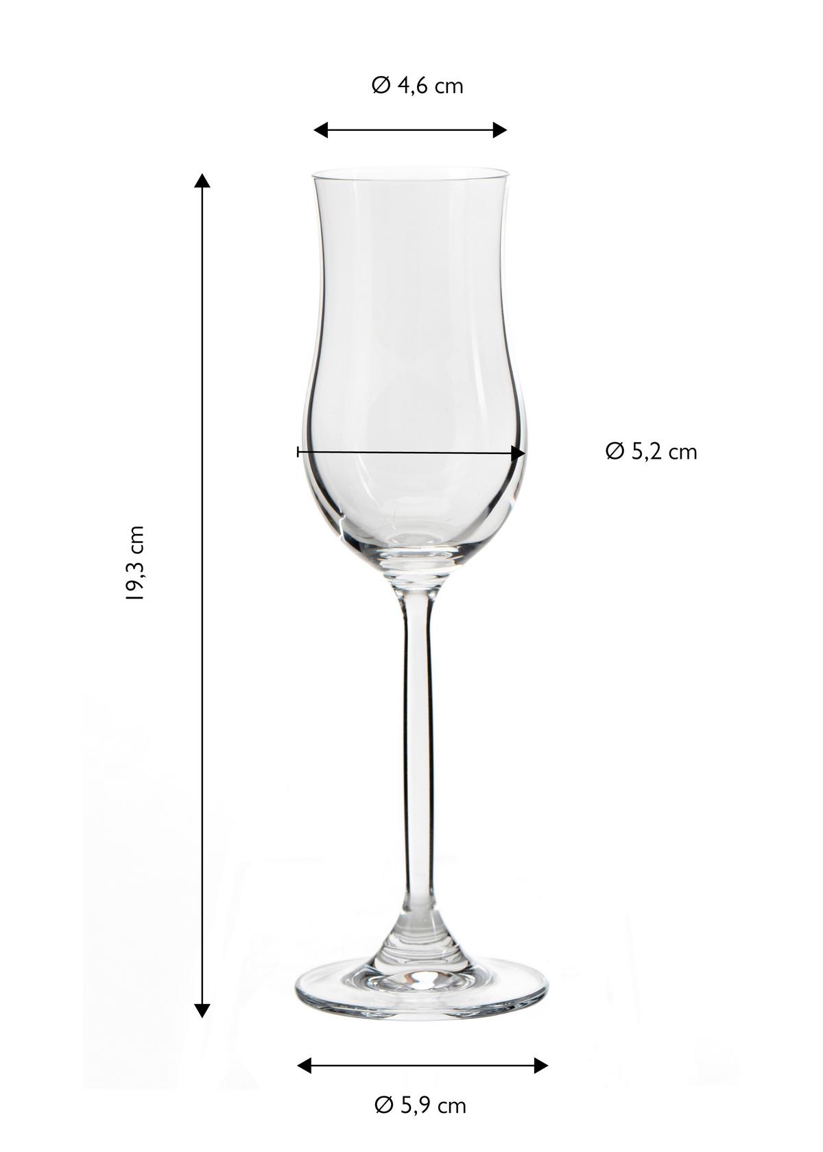 Gläserset Transparent D: 5,2 Cm - Transparent, Basics, Glas (5,2/19,3cm) - Echtwerk