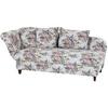Recamiere Selma Rose Links mit Bettkasten+schlaffunktion - Nussbaumfarben/Multicolor, Design, Textil (190/88/82cm) - Max Winzer