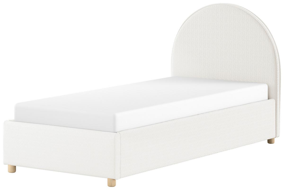 KINDER-/JUNIORBETT Moon Weiß 90x200cm - Weiß/Naturfarben, ROMANTIK / LANDHAUS, Holz/Textil (90/200cm) - Vipack
