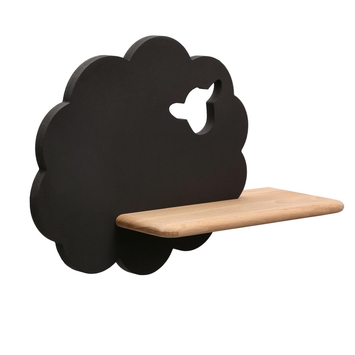 Kinderwandleuchte 21-84826 Sheep - Schwarz, Basics, Holz/Holzwerkstoff (36/12/24cm)