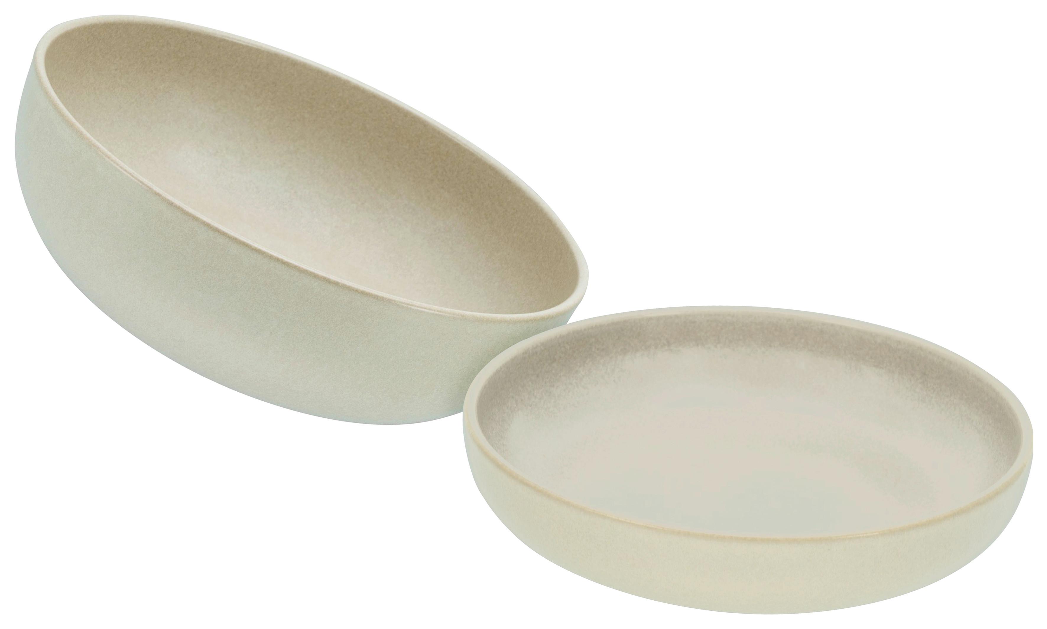 Schüsselset Steingut Sandfarben 2--teilig. - Sandfarben, Basics, Keramik - Creatable