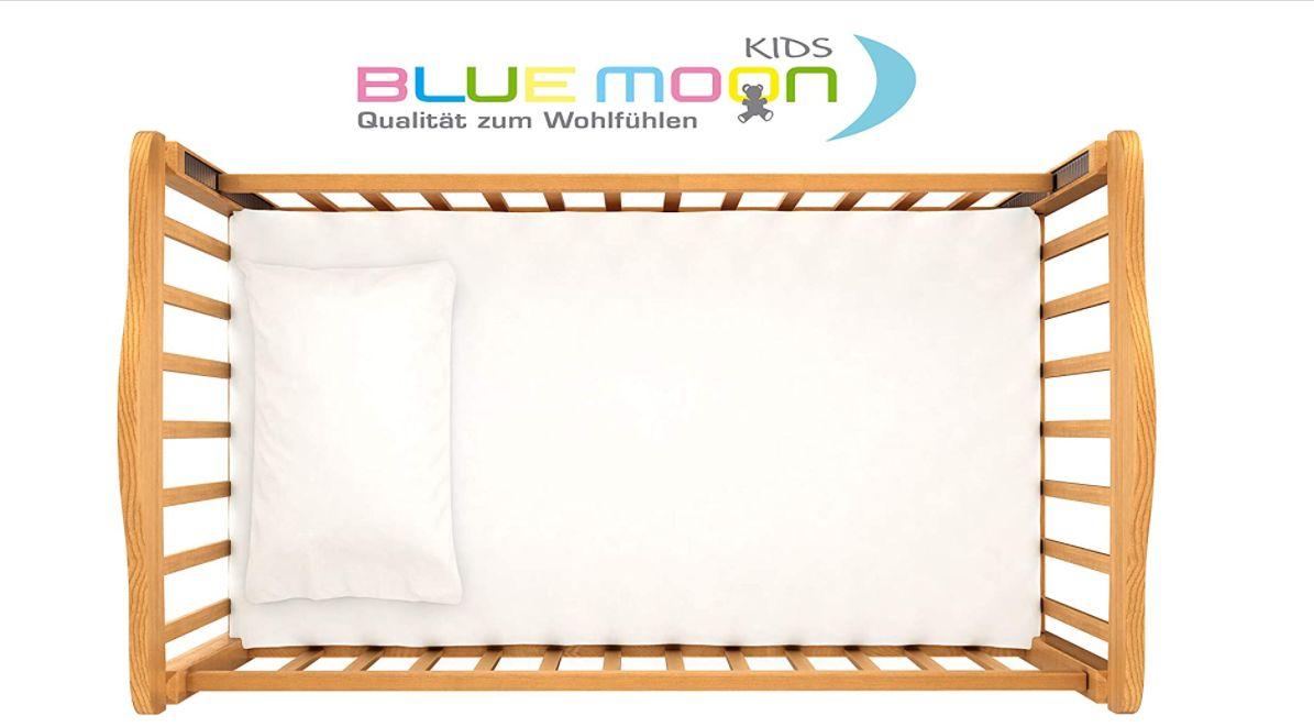 Napínací Prostěradlo Bíle Bio Bavlna Jersey 70x140 Cm - bílá, Moderní, textil (70/140cm)