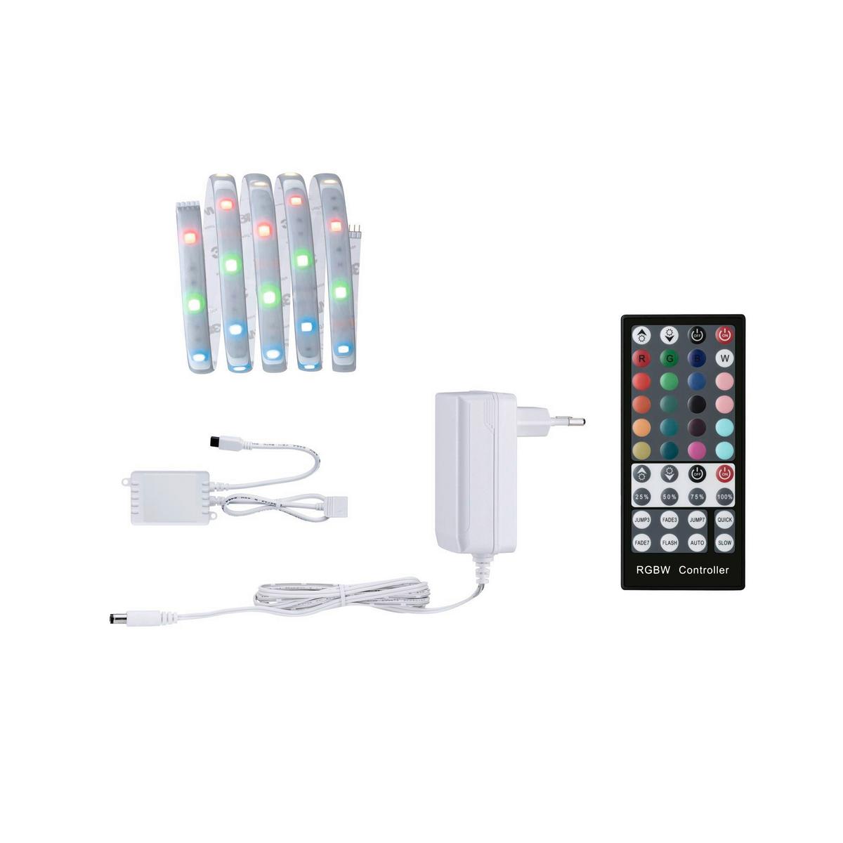 Led-streifen Farbwechsler L: 1,5 M Fernbedienung, Dimmbar - Silberfarben, Basics, Kunststoff (151/0,3cm) - Paulmann