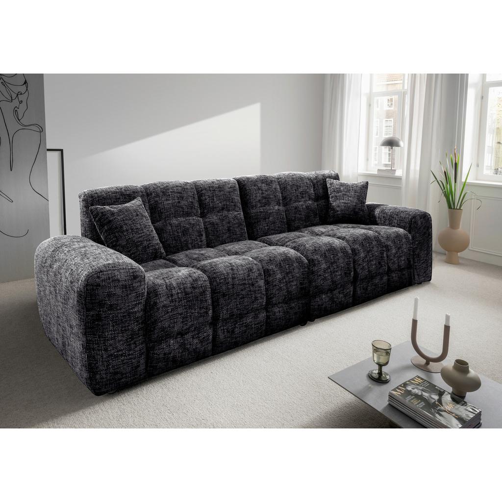 Viersitzer-Sofa Bosco, Schwarz B: 300 cm