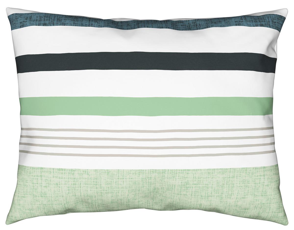 Bettwäsche Davina - Grau/Grün, MODERN, Textil - Luca Bessoni