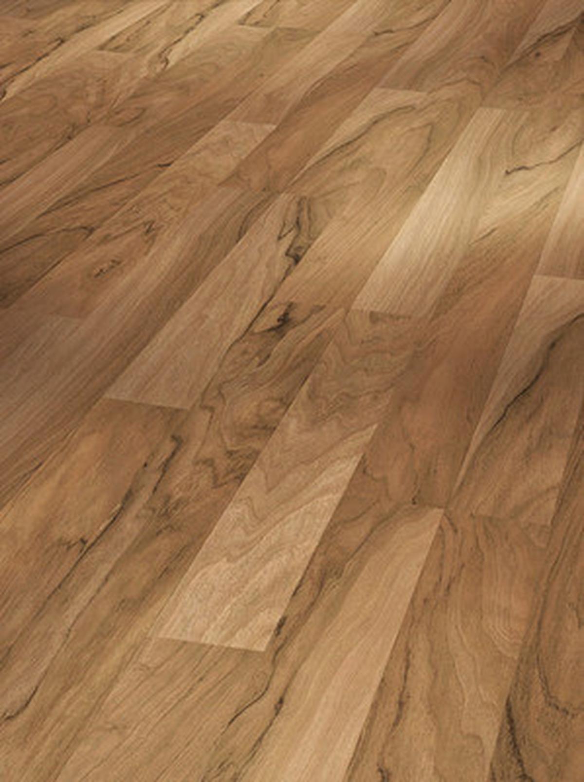 Laminatboden Nussbaum Schiffsboden Stärke 7mm - Hellbraun/Rotbraun, KONVENTIONELL, Holzwerkstoff (128,5/19,4/0,7cm) - Parador