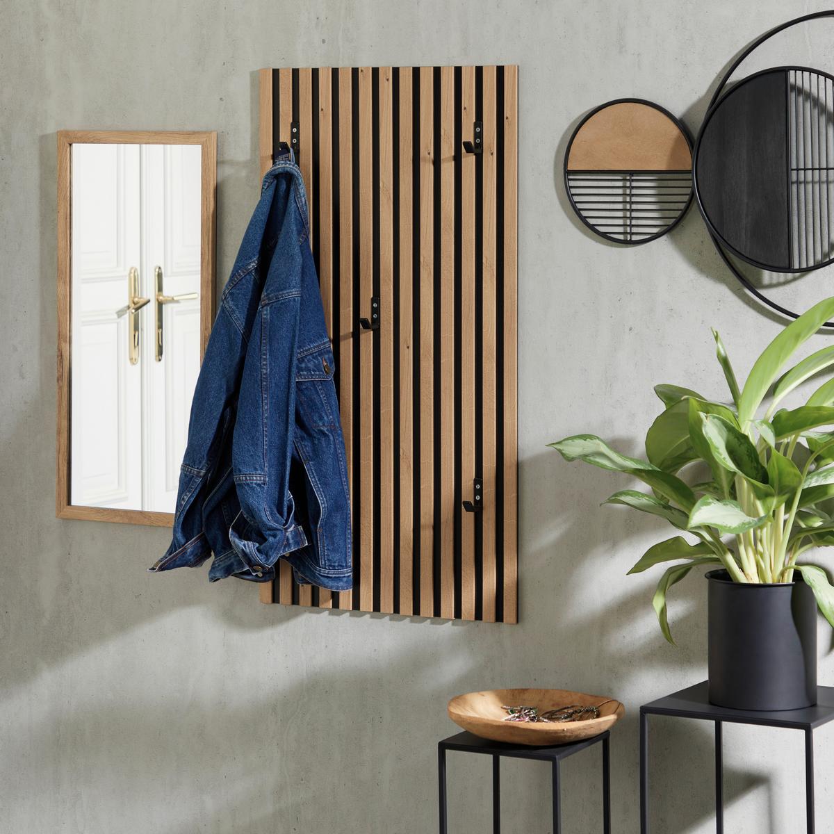 Garderobenpaneel Akustik Ii Eichefarben B: - Eichefarben, Trend, Holzwerkstoff (52,7/100/8,3cm)