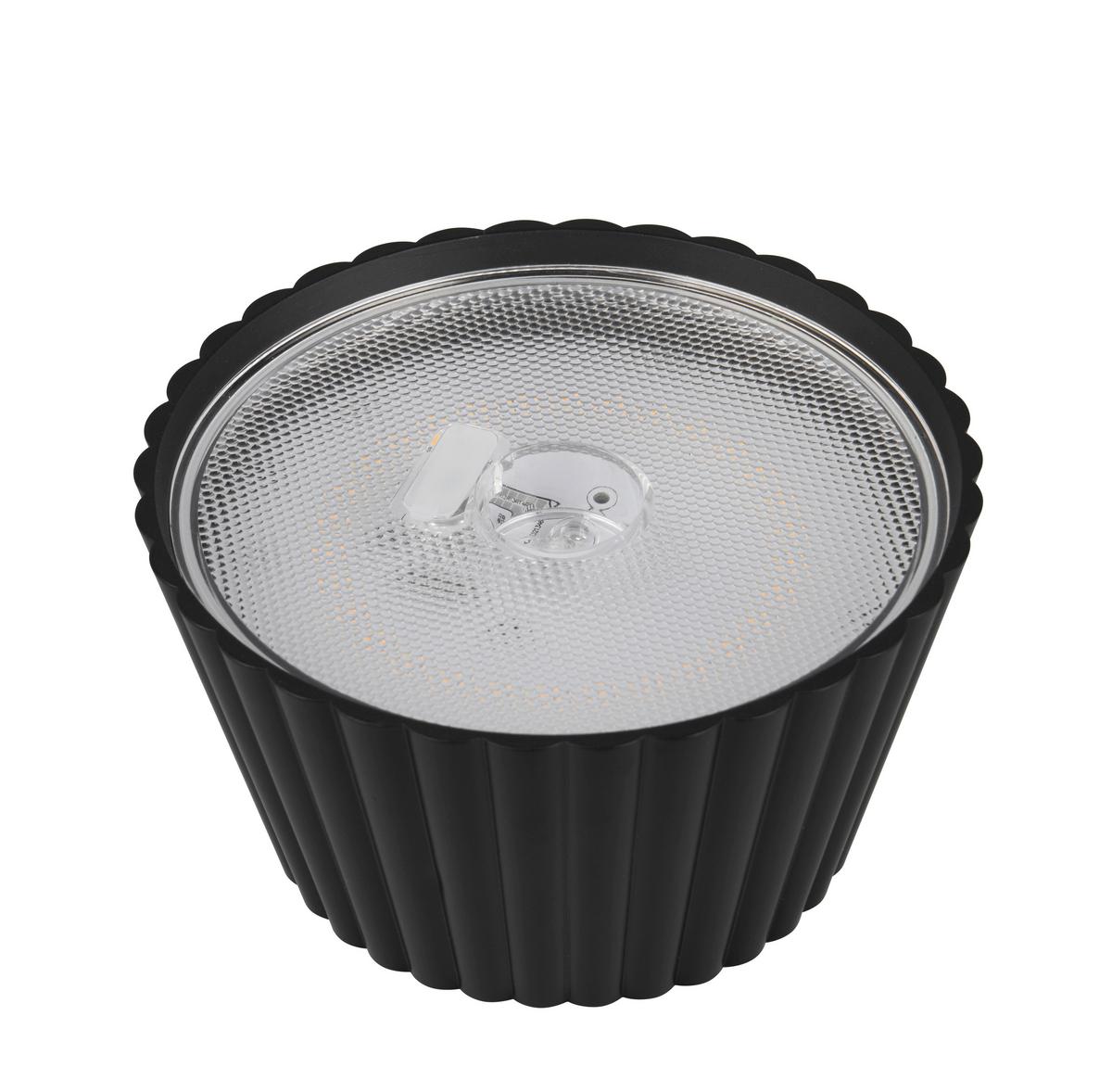 Akku-Tischleuchte R57706132 Suarez - Schwarz, KONVENTIONELL, Metall (13,5/39,1cm)