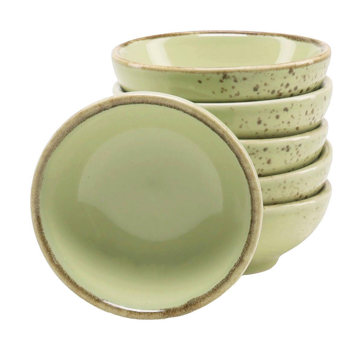 SADA MISIEK NA DIP NATURE COLLECTION - zelená, Trend, keramika (8cm) - Creatable