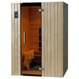 Infrarotkabine Tanilla 2 137x99 - Fichtefarben, MODERN, Glas/Holz (137/190/99cm)