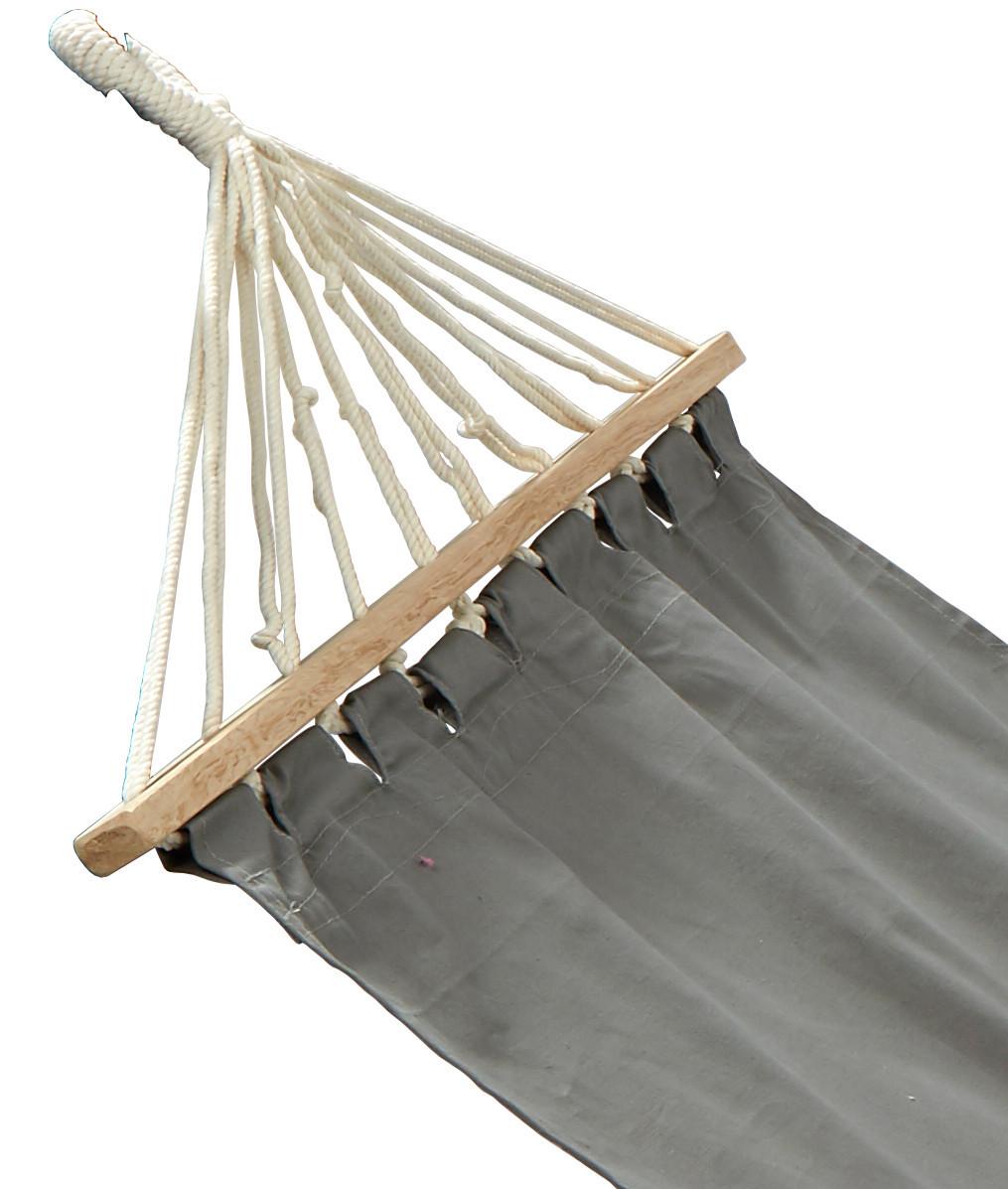 Hängematte Relaxe Grau Baumwolle - Grau, KONVENTIONELL, Textil (80/200cm) - Ondega