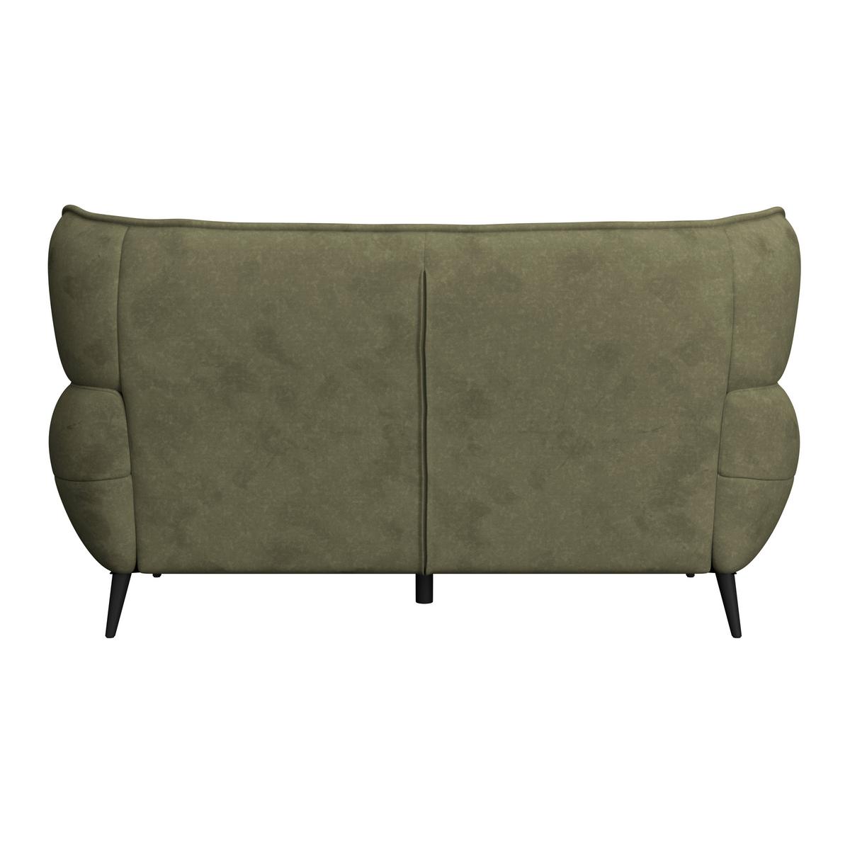 Dvojmiestna pohovka PESCARA, tmavozelená - čierna/tmavozelená, Modern, textil (191/105/98cm)