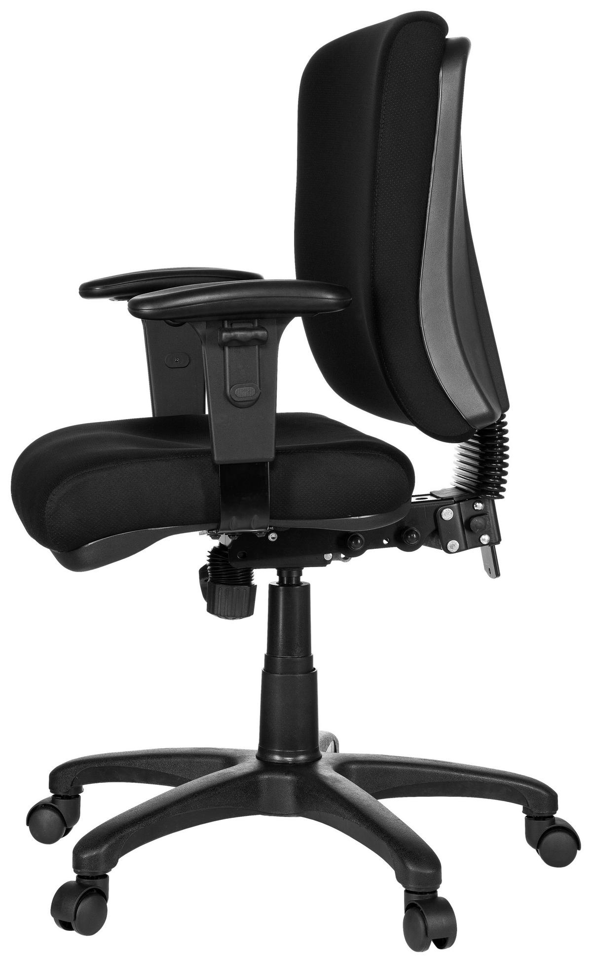 Bürostuhl Zenit Base Schwarz Bis 120 Kg - Schwarz, Basics, Kunststoff/Textil (56/114/45cm) - MID.YOU