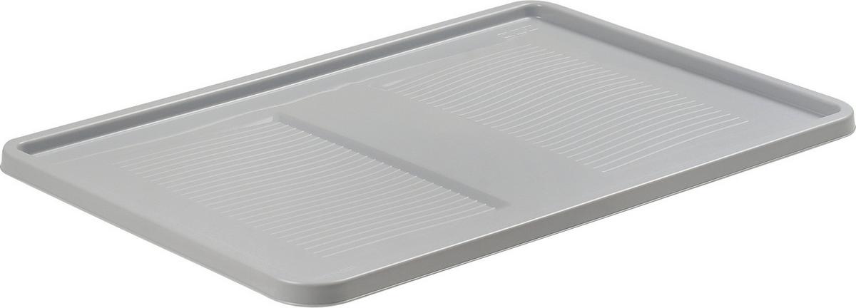 Boxdeckel Roberta Kunststoff 40x60 cm Hellgrau - Hellgrau, KONVENTIONELL, Kunststoff (40/60cm)
