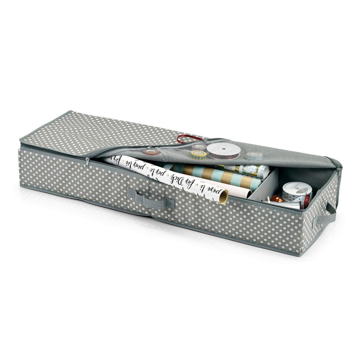 Geschenkpapier-Organizer Polyester, grau - Basics, Kunststoff (90/15/30cm) - Zeller Present