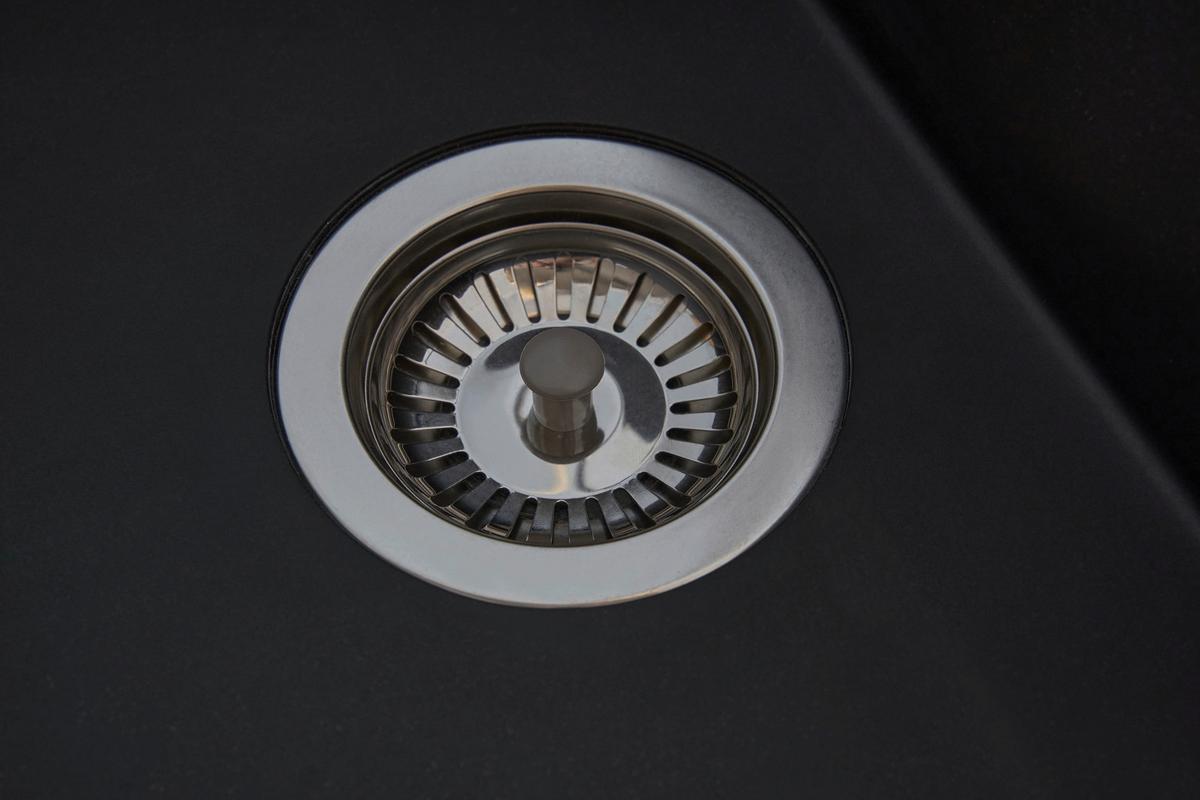 Spüle Houston Schwarz 62x21 cm - Schwarz, Basics, Glas/Kunststoff (62/21/50cm) - Respekta