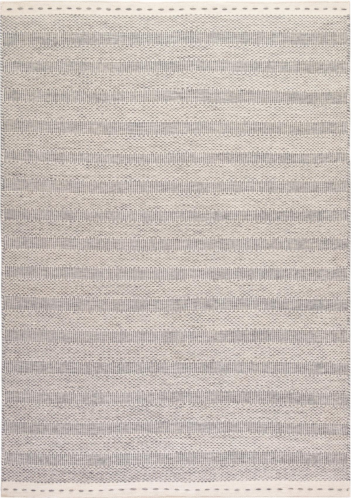 Flachwebteppich My Jaipur - Silberfarben, Natur, Textil (80/150cm) - Obsession
