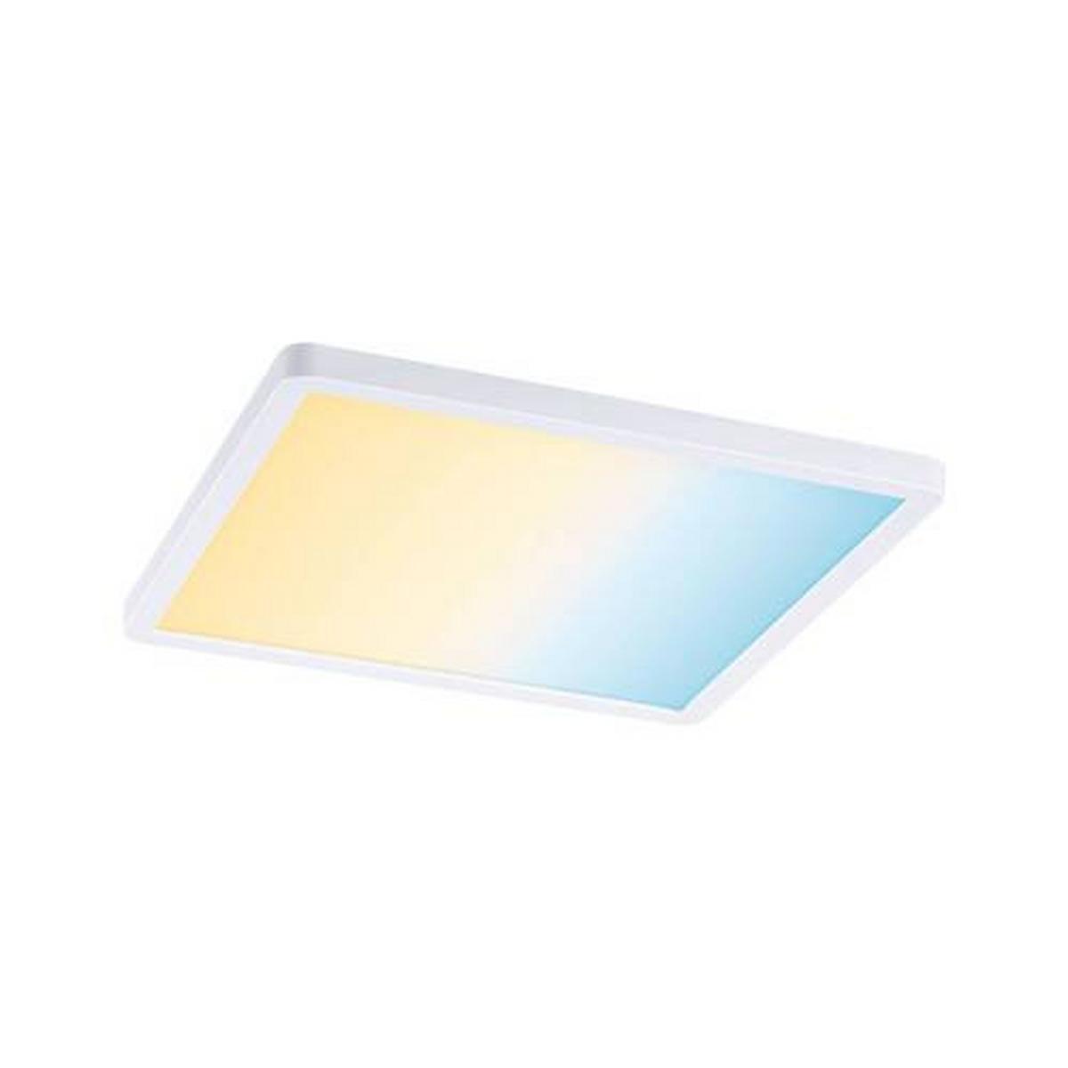 LED-Paneel L: 23 cm dimmbar - Weiß, Design, Kunststoff (23/23cm) - Paulmann