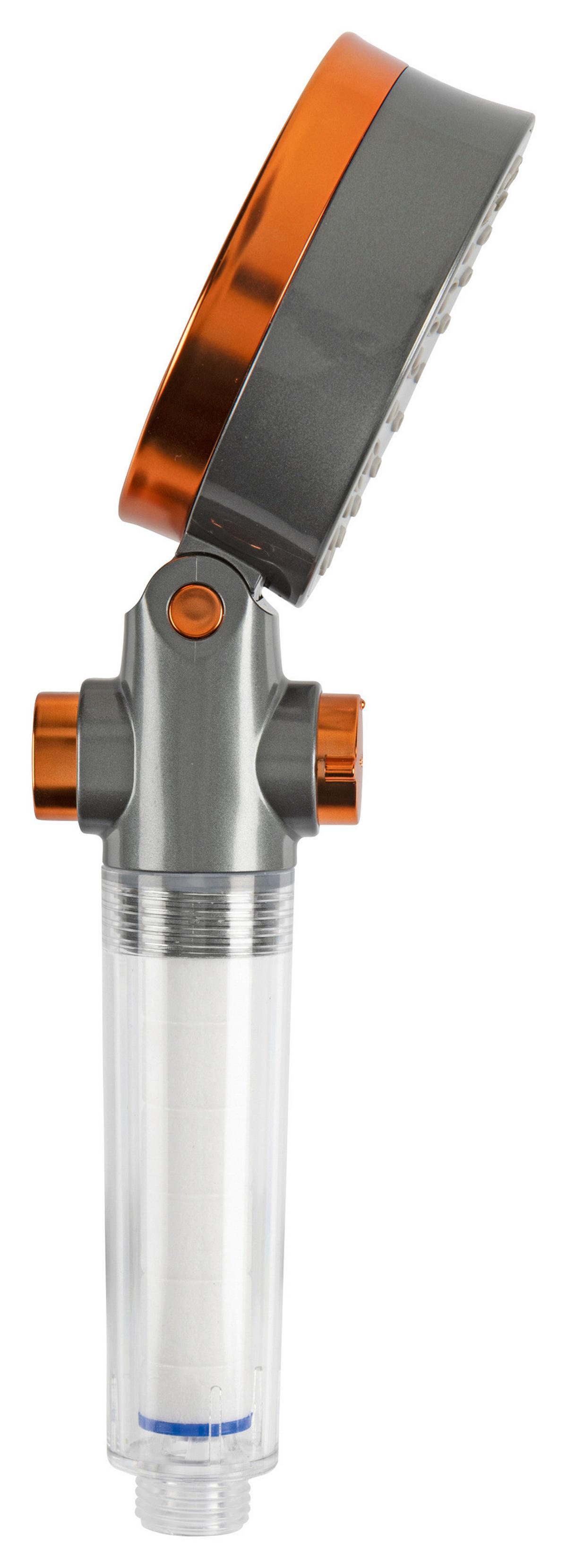 Duschkopf Roberto - Silberfarben, LIFESTYLE, Kunststoff/Metall (26/9,4/5,8cm)