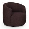 Polstersessel Pina Braun Chenille - Schwarz/Braun, Design, Textil (81/74/81cm) - Livetastic
