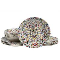 Tafelservice Arabesque Multicolor L: 31 cm - Multicolor, Basics, Keramik - Creatable