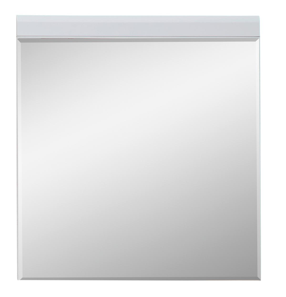 Wandspiegel Fresno Weiß, B: 80 Cm - Weiß, Design, Holzwerkstoff (80/87/2cm) - Livetastic