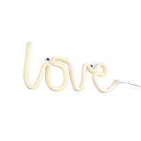 LED-Dekoleuchte Aicha - Gelb/Weiß, KONVENTIONELL, Kunststoff (35/12,7/1,7cm) - Luca Bessoni