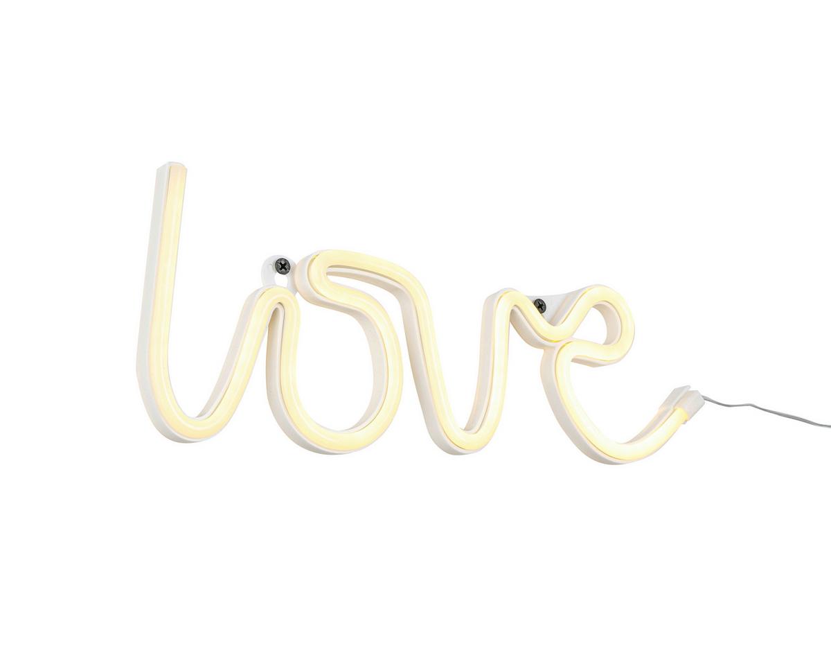 LED-Dekoleuchte Aicha - Gelb/Weiß, KONVENTIONELL, Kunststoff (35/12,7/1,7cm) - Luca Bessoni