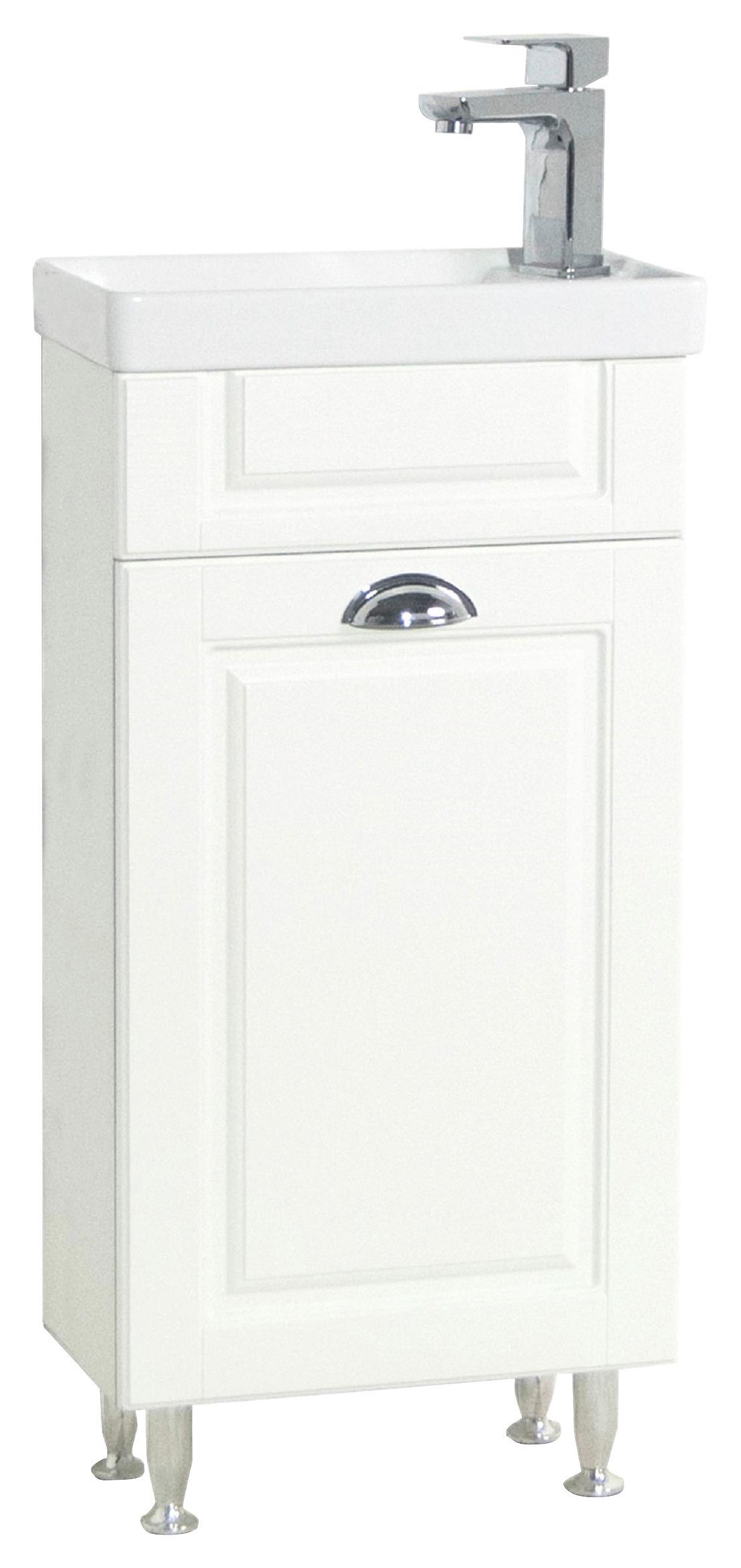 Waschtischkombi Casalo M - Weiß, MODERN, Keramik/Holzwerkstoff (41cm) - MID.YOU