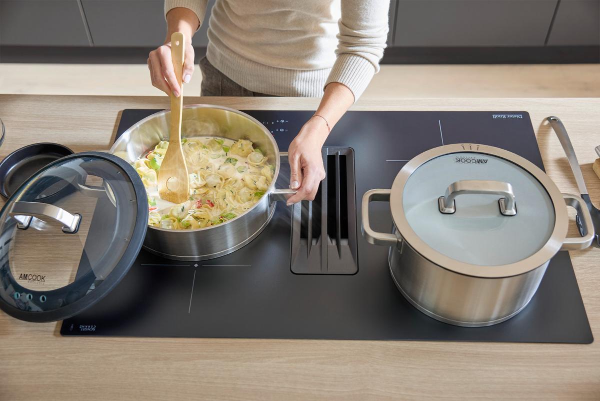 Varná doska s odsávaním DKEX8050IM - čierna, Basics, kov/sklo (80/23/51cm) - Dieter Knoll