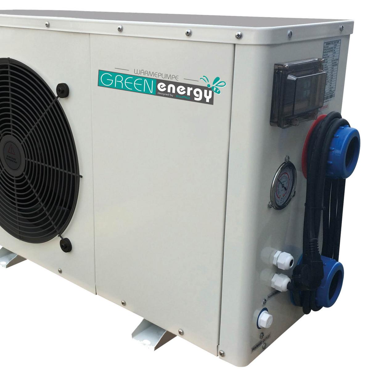 Wärmepumpe Pool Green Energy 5 5,5 Kw für 18 M³ Pools - Weiß, KONVENTIONELL, Kunststoff/Metall (75/29/50cm)