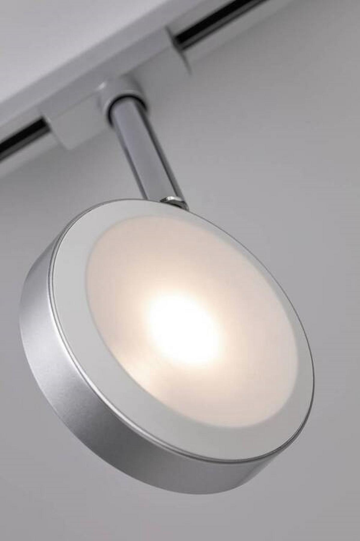 Schienensystem Strahler 96891 In Chromfarben, dimmbar - Chromfarben, Basics, Kunststoff/Metall (2,9/21,5cm) - Paulmann