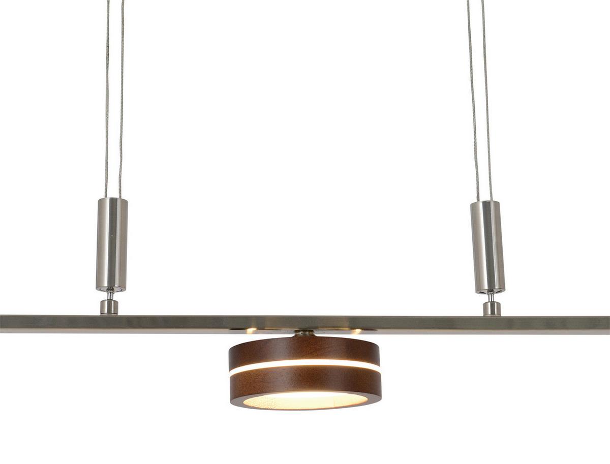 Led-hängeleuchte Näve H: 80-150 Cm 3-Flammig - Natur, Holz/Metall (75/10/80-150cm) - Näve