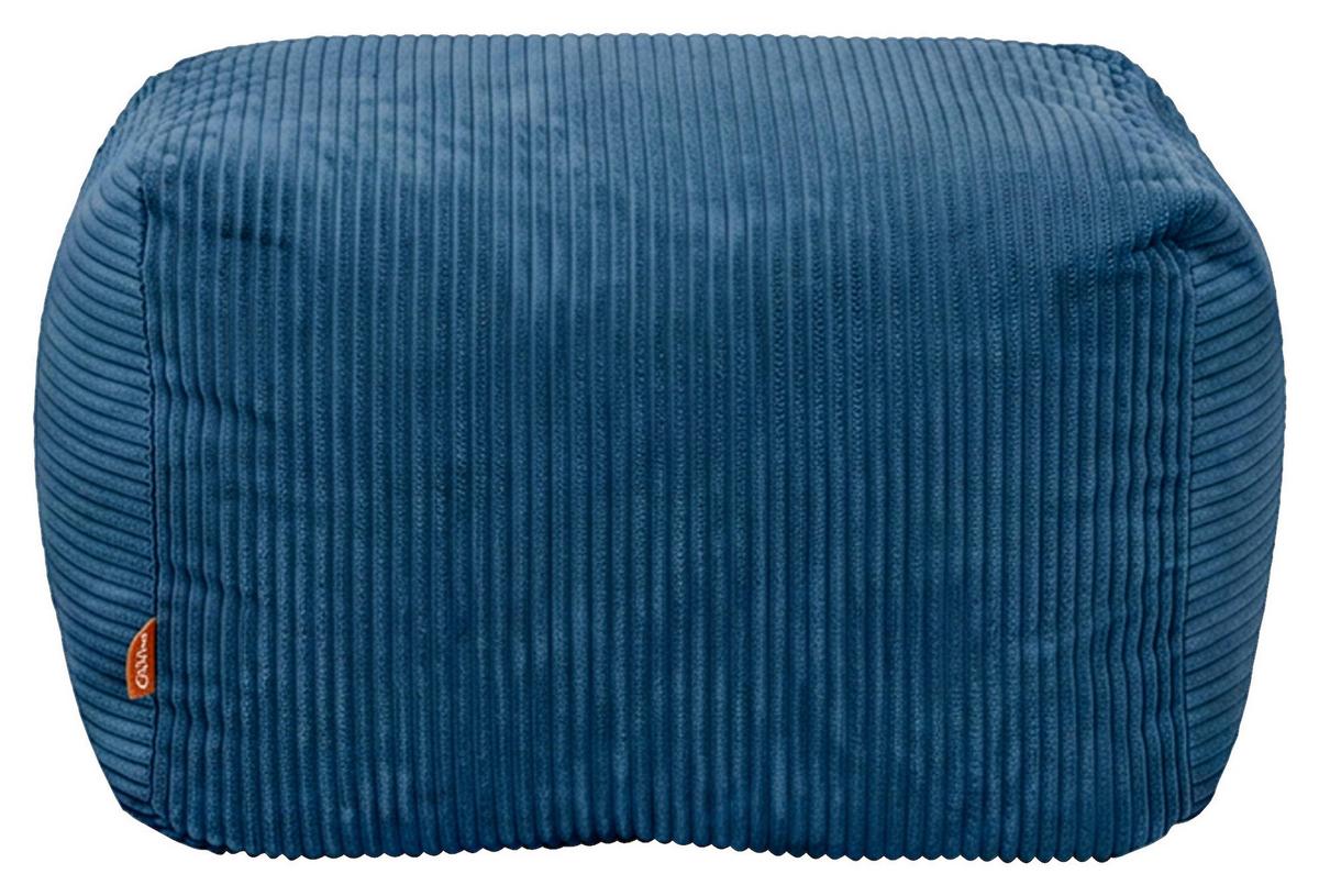 Sitzsack Cubi Cord dunkelblau,Indoor,B: 60cm - Dunkelblau, Basics, Textil (60/40/50cm)
