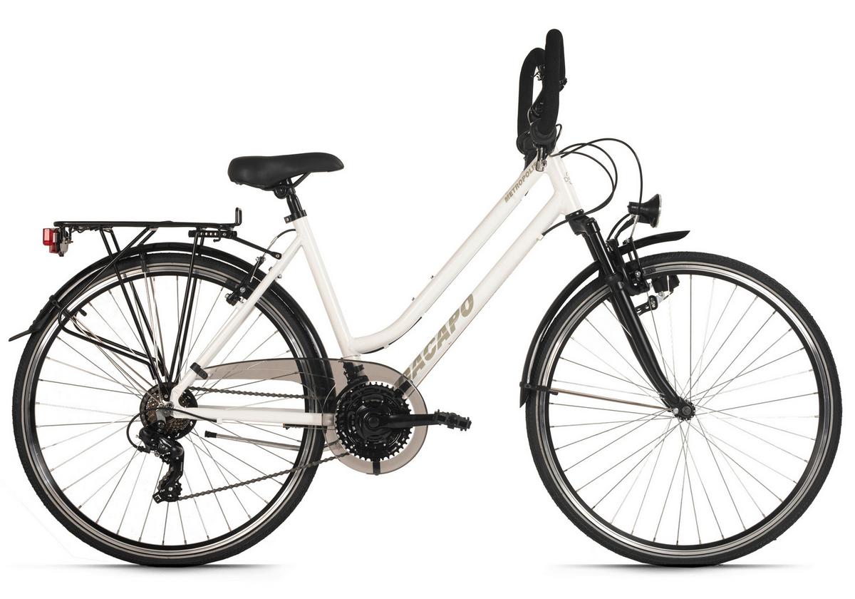 Trekkingrad 400t - Weiß, MODERN, Metall (25/140/60cm)