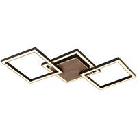 Led Mennyezeti Lámpa Michael - fekete/opál, Modern, műanyag/faalapú anyag (63/27,5/5,7cm) - Luca Bessoni