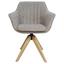 Drehstuhl Belluno Greige - Greige/Eichefarben, MODERN, Holz/Textil (60/88/57,5cm) - Luca Bessoni