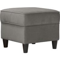 Hocker Baron Grau B: 52 cm - Schwarz/Grau, Design, Textil (52/45/52cm) - MID.YOU