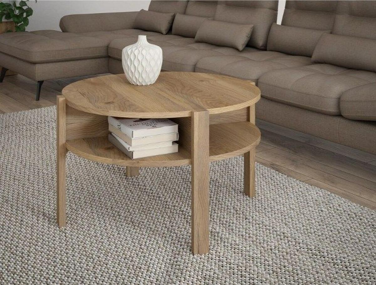 KONFERENČNÝ STOLÍK TOBAGO - farba duba, Design, kompozitné drevo (74,4/45,5cm) - Carryhome