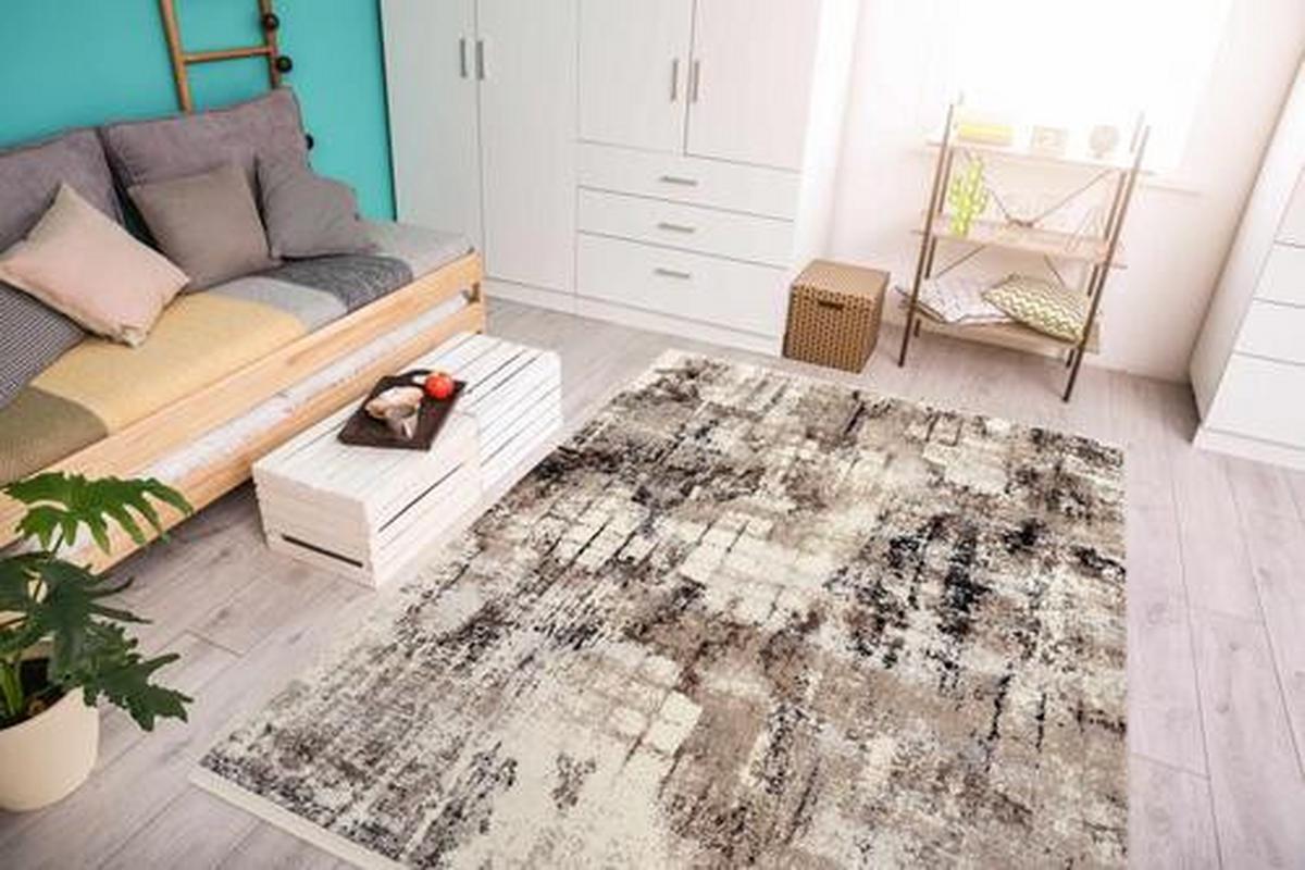 Webteppich Braun/Beige Antibes 120x170 cm - Beige/Braun, Design, Textil (120/170cm) - Novel