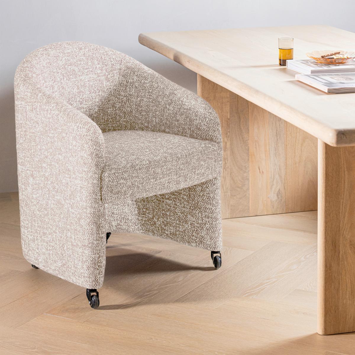 ARMLEHNSTUHL Cordo Naturfarben B: 64cm - Naturfarben, MODERN, Kunststoff/Textil (64/83/64cm) - Livetastic