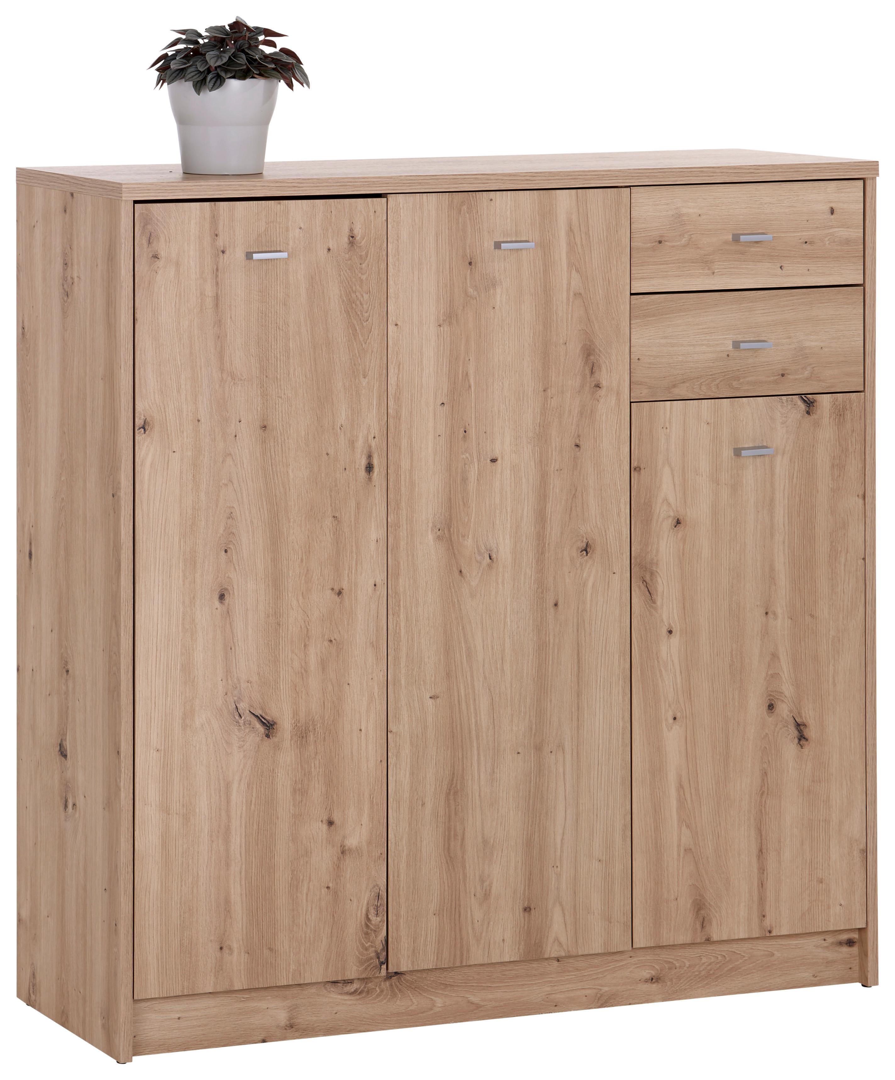 Kommode 109,1cm 4-you New, Eiche Artisan Dekor - Eiche Artisan, MODERN, Holzwerkstoff (109,1/111,4/34,6cm)