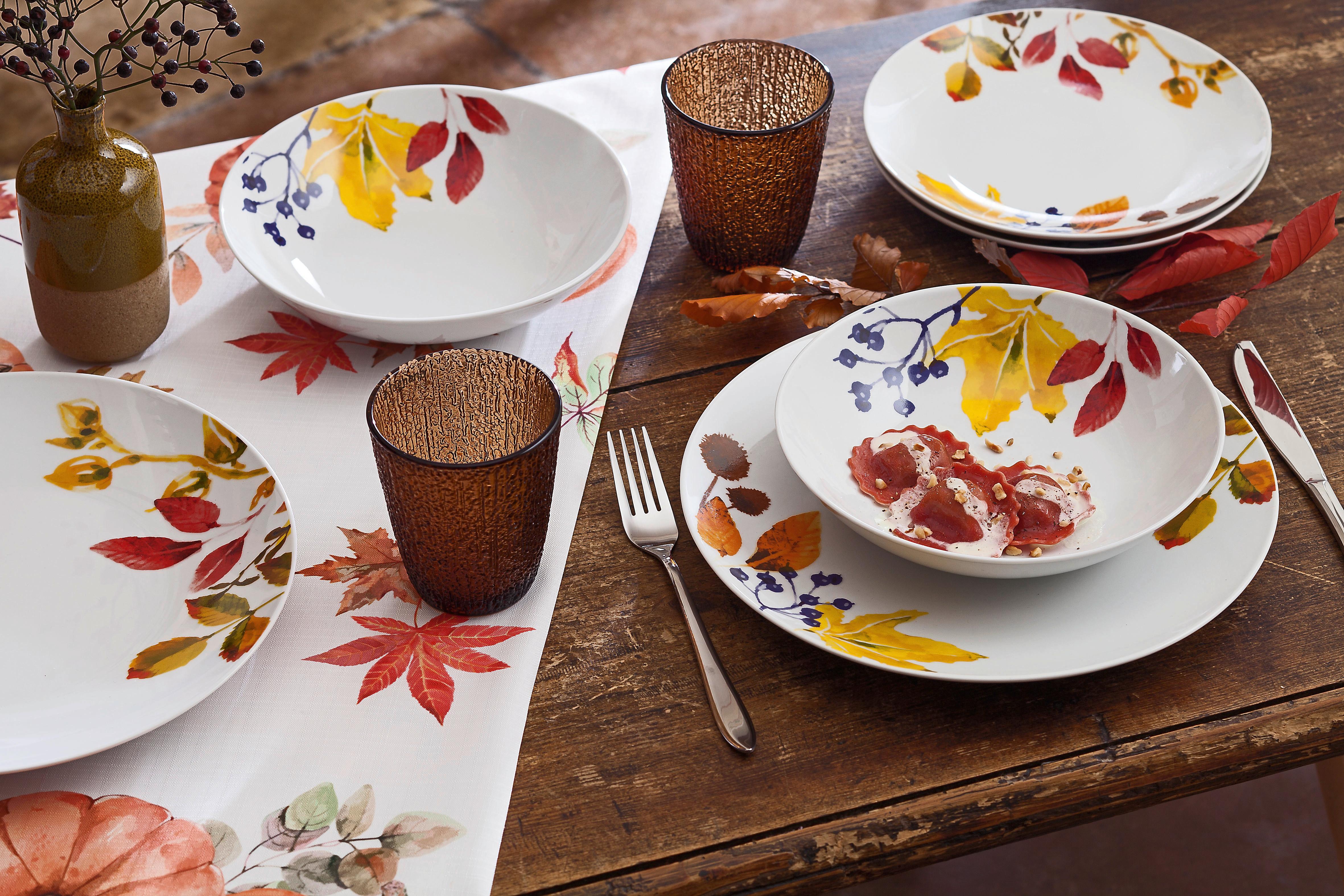 Kombinovaný Servis Bice, 18-Dielny Set - biela, Natur, keramika (36/28,5/22cm) - Tognana