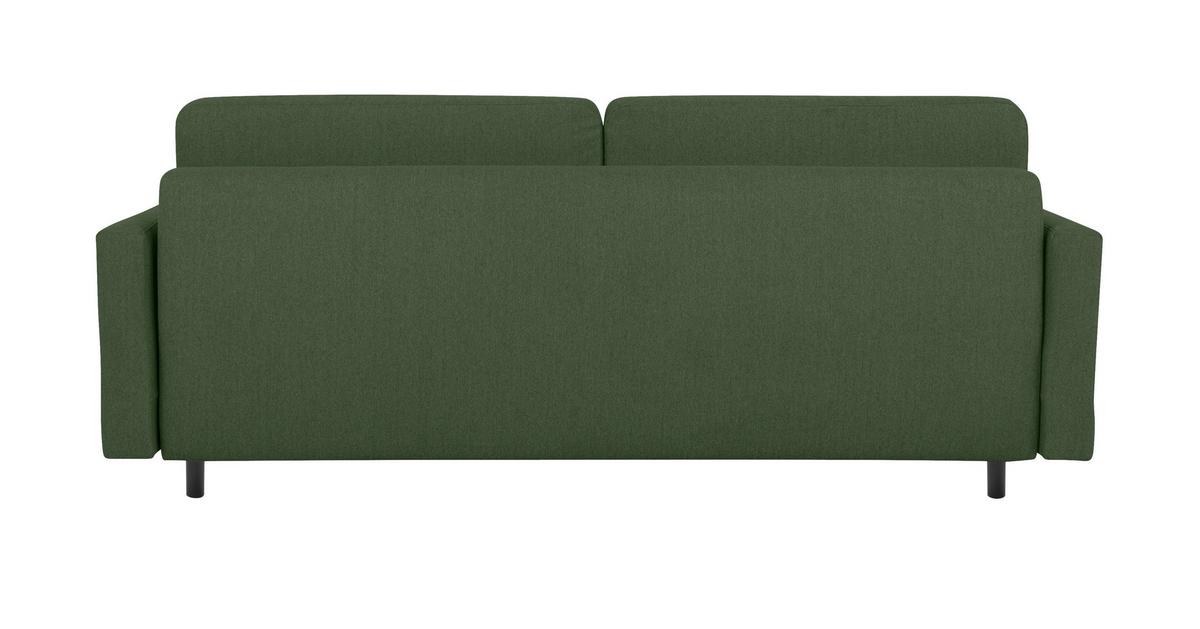 Schlafsofa Noret, Grün B: 222 Cm - Buchefarben/Grün, Design, Textil (222/93/99cm) - MID.YOU