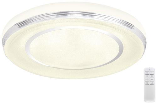 Stropní Led Svítidlo Claski Ø 39cm, 16 Watt - bílá, Romantický / Rustikální, kov/plast (39/10cm) - Modern Living