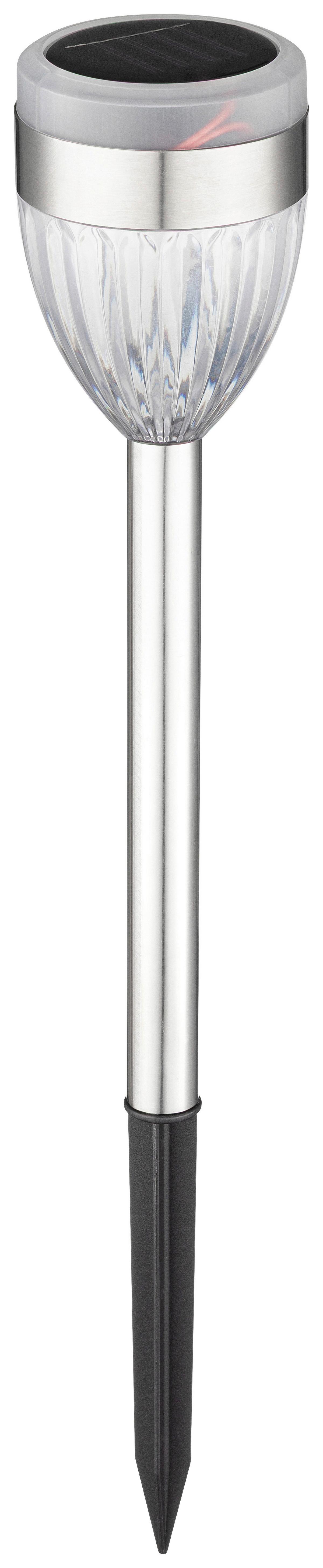 SOLÁRNE SVIETIDLO SECHSER - čierna/farba ušľachtilej ocele, Romantik / Landhaus, kov/plast (6/36,5cm) - Mömax